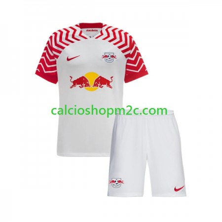 RB Leipzig Bambino Maglia Prima 2023/2024 Manica Corta (+ Pantaloncini)